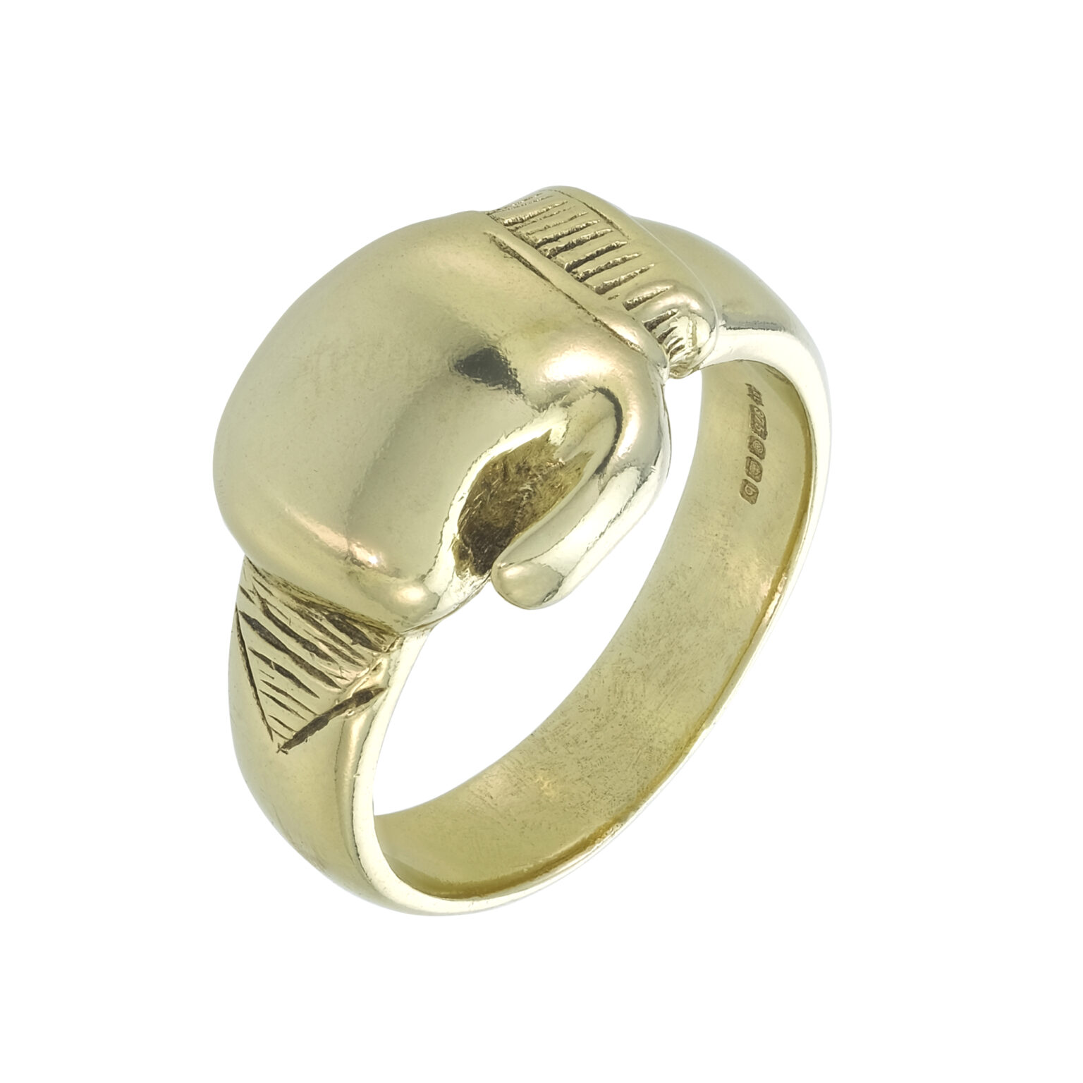 9ct Yellow Gold Boxing Glove Ring | JK Precious Metals