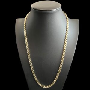 9ct Gold Miami Cuban Chain  25.5"  7mm  Box Clasp