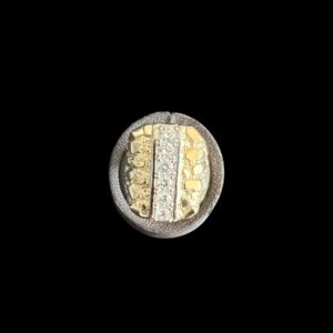 9ct Gold Stone Set Nugget Ring Size Y