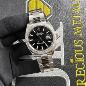 Rolex DATEJUST Oyster bracelet - Black Baton Dial 41mm