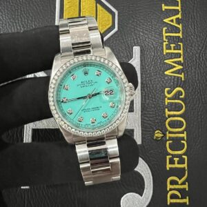 Rolex DATEJUST - Am Tiffany Blue Diamond Dot Dial 36mm