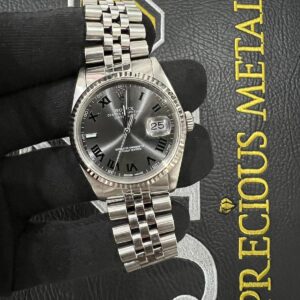 Rolex DATEJUST 36mm 18ct white gold fluted