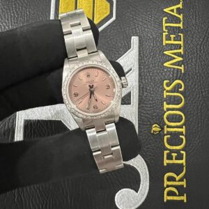 Rolex OYSTER PERPETUAL- Salmon Pink Dial 24mm