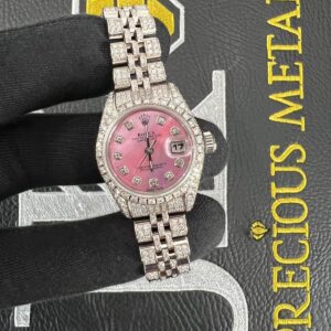 Pink mother Of Pearl Diamond Dot Dial - DATEJUST Jubilee Bracelet 26mm